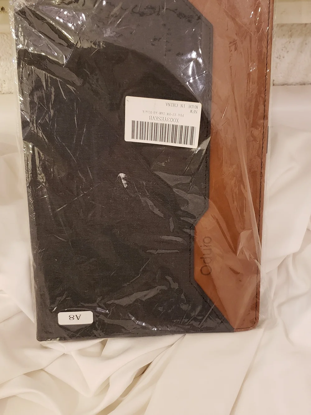 Two-Tone Brown and Dark Gray Tablet Folio Case